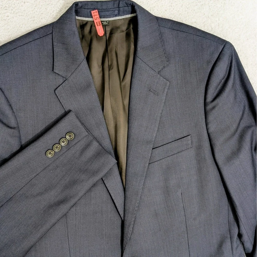 J Crew Ludlow Blazer Mens 40R Navy Blue Slim Fit Wool Stretch Tollegno 1900 Flex